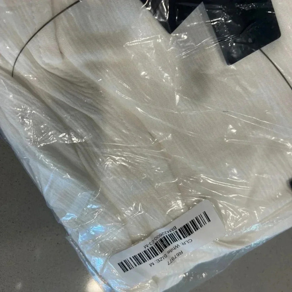 Lulus White Harbor Point Linen Wrap Dress Size S M NWT - Picture 8 of 13